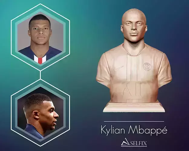 Kylian Mbappe PSG Kit 3D print model