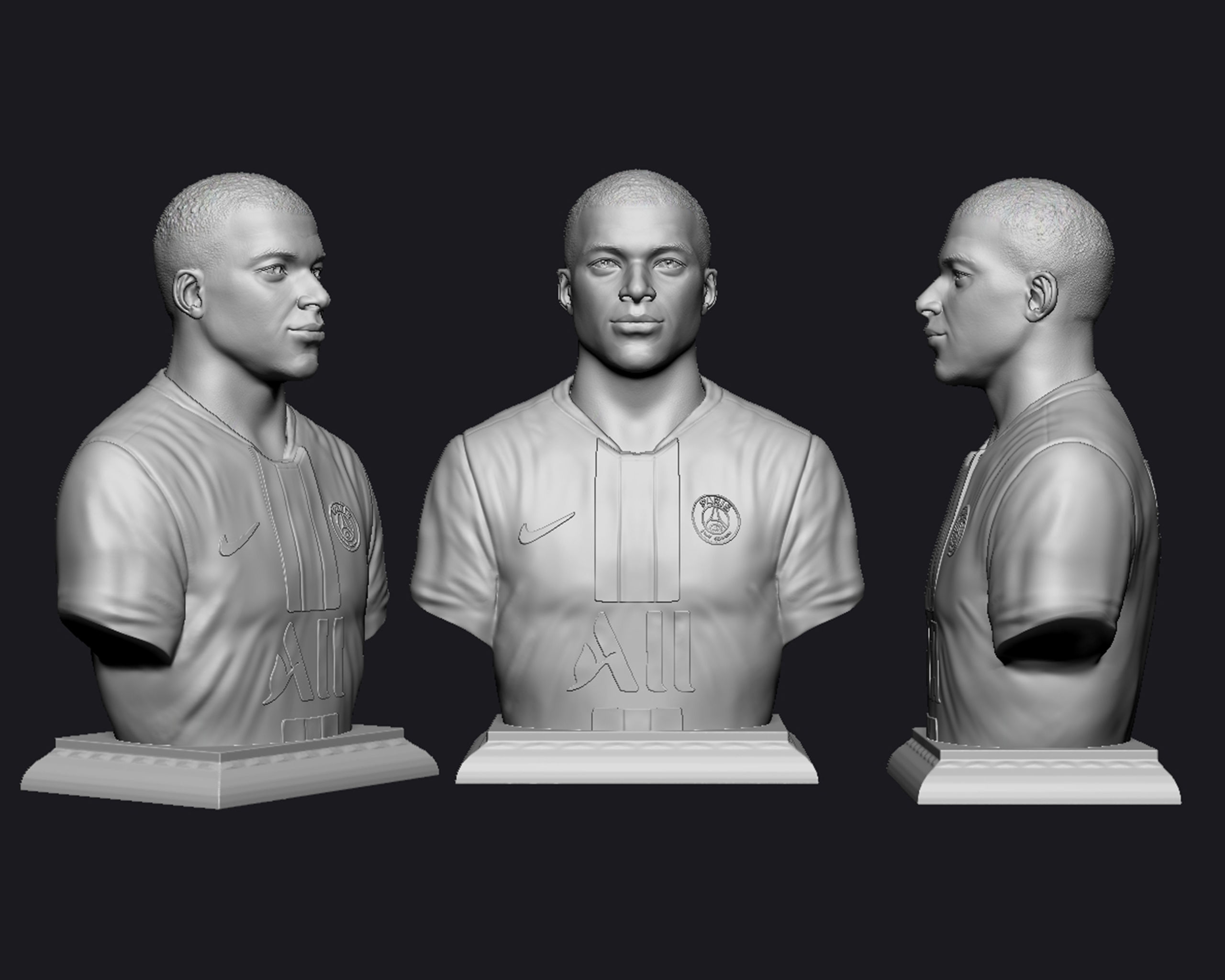 Kylian Mbappe PSG Kit 3D print model_5