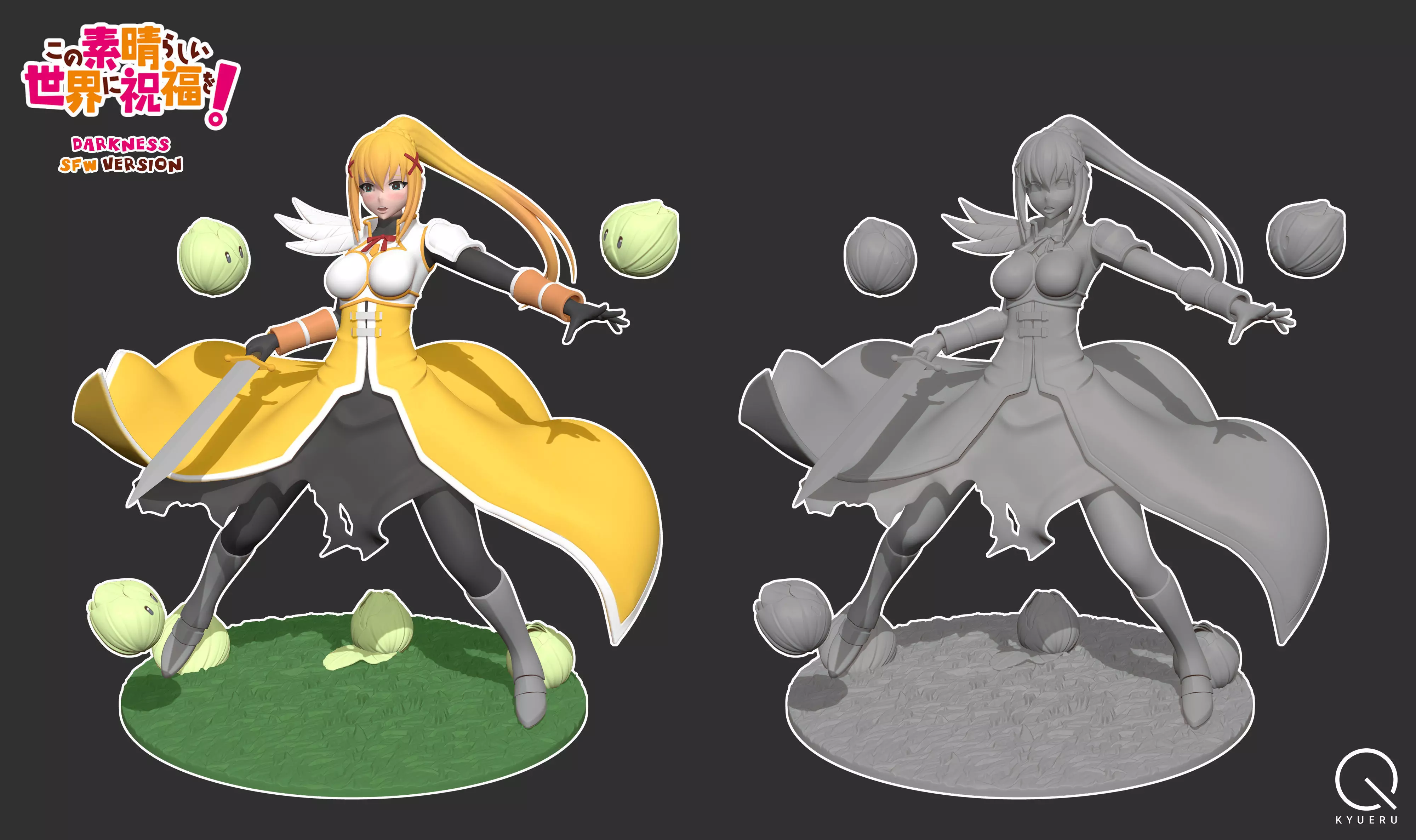 Konosuba - Darkness SFW Version 3D print model_0