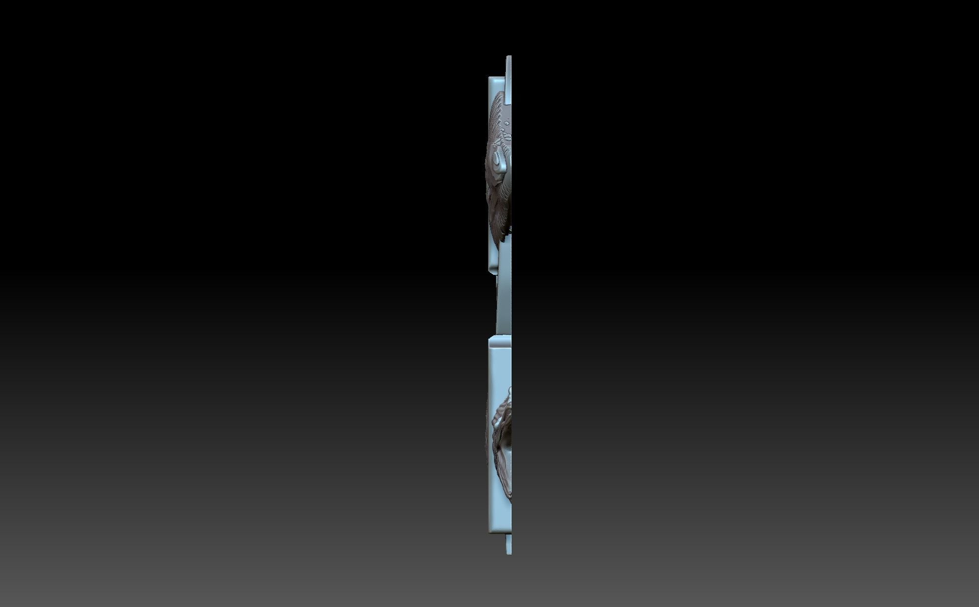 Fish plate 3D print model_2