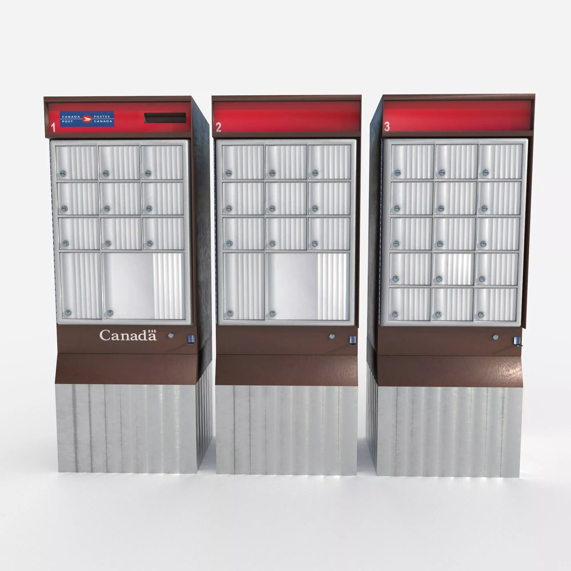 mailbox Canada 03 Low-poly 3D model
