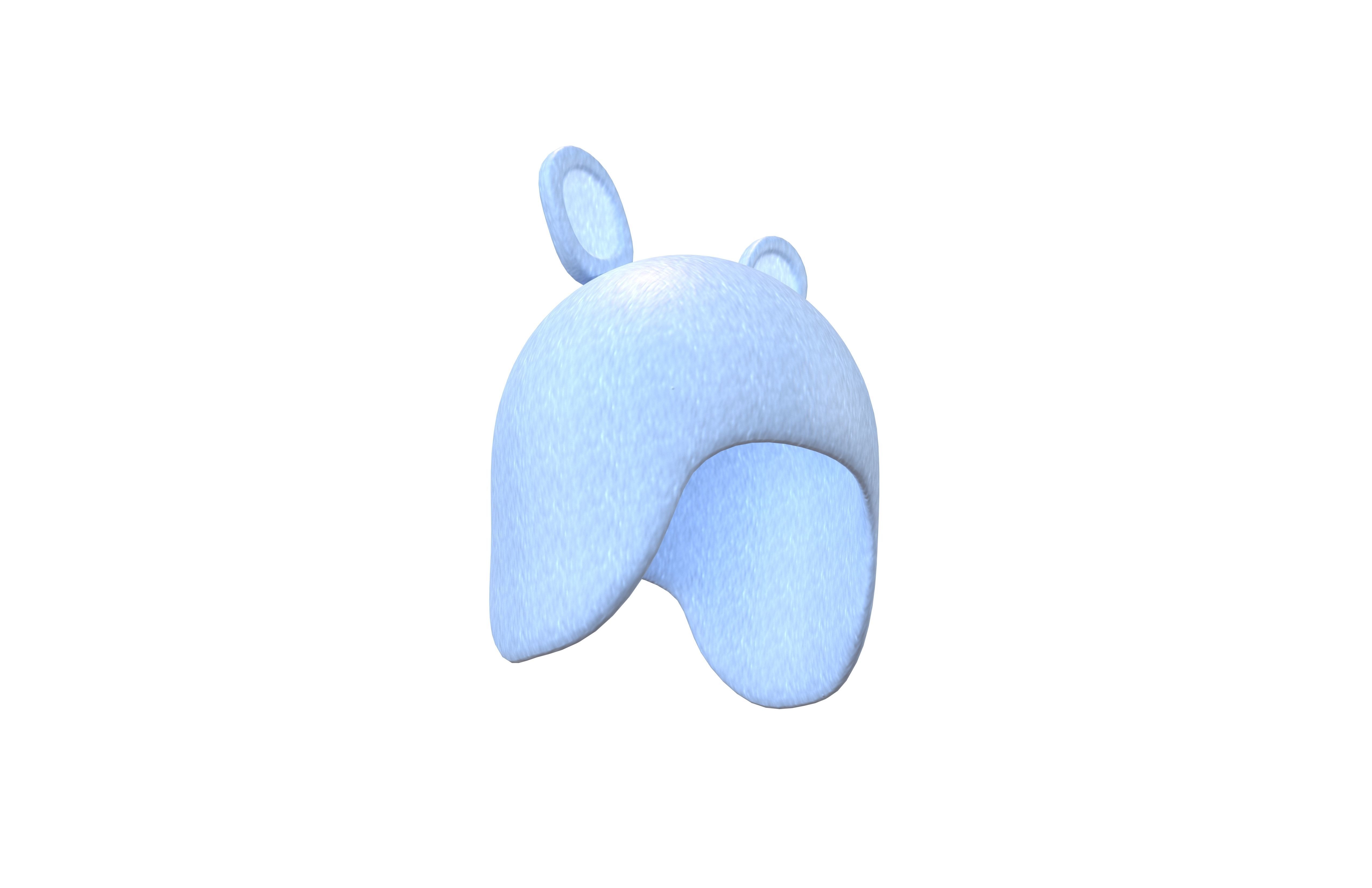 Baby Hat v1 005 Low-poly 3D model_3