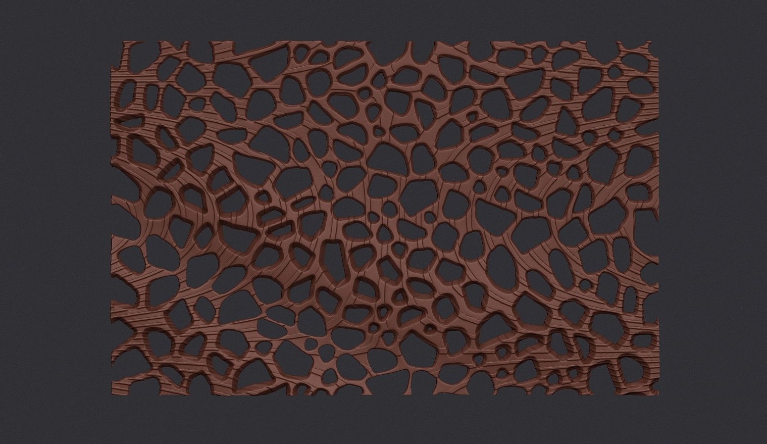 Organic wall hanging 3D print model_13