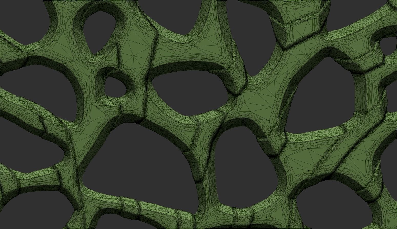 Organic wall hanging 3D print model_12