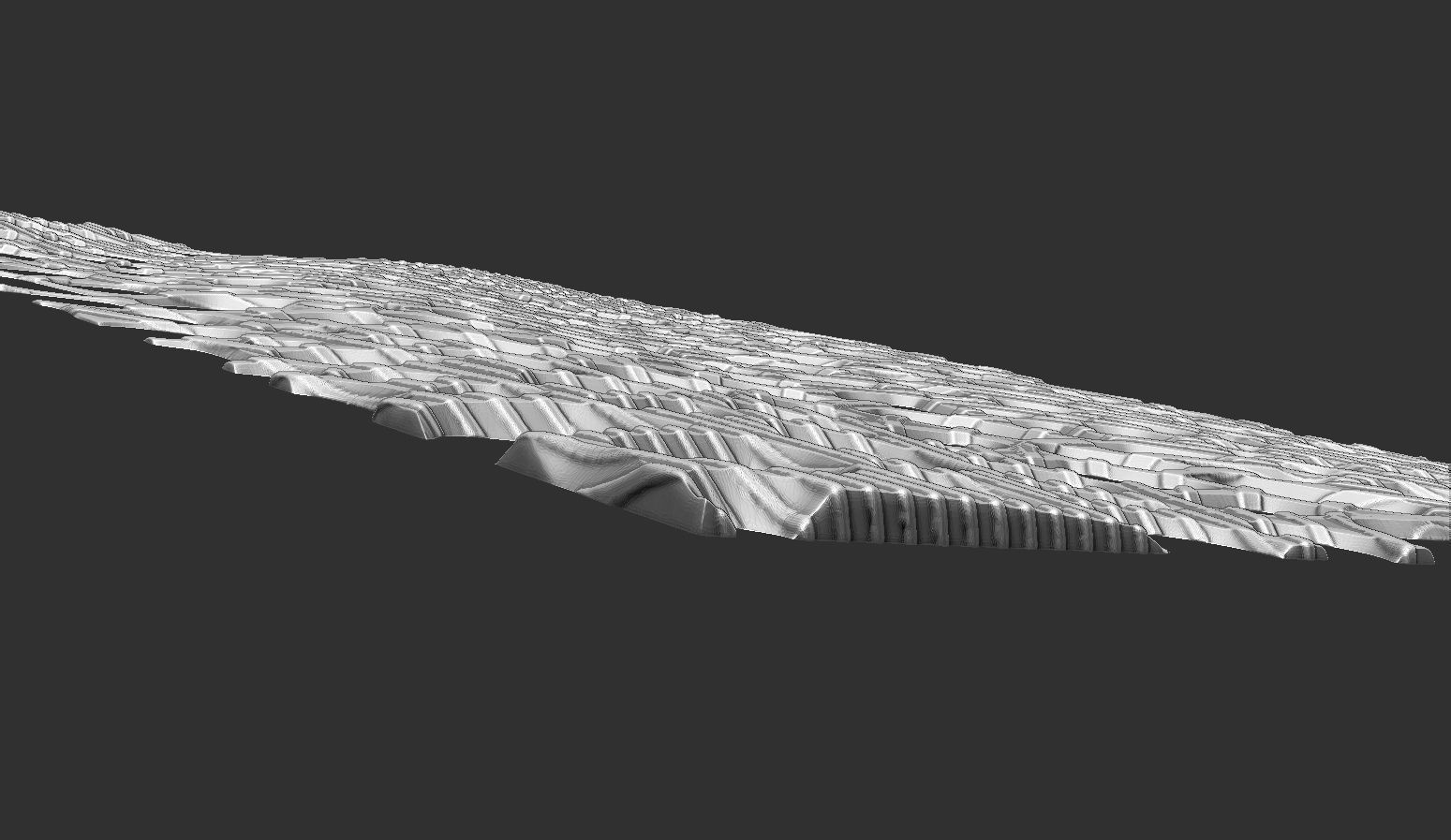 Organic wall hanging 3D print model_9