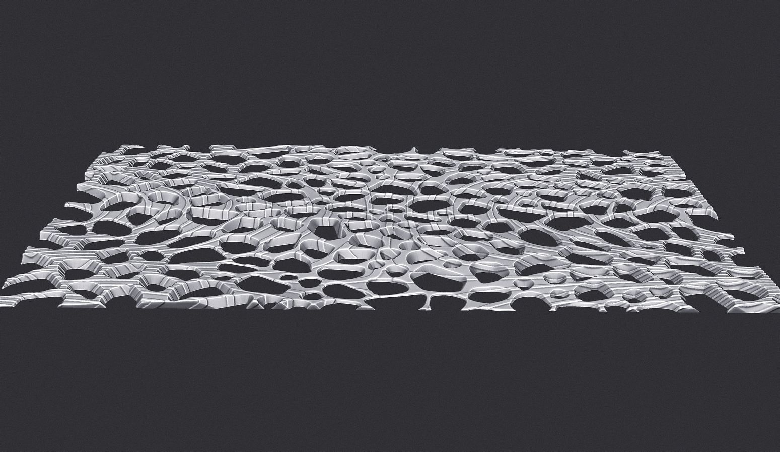 Organic wall hanging 3D print model_2