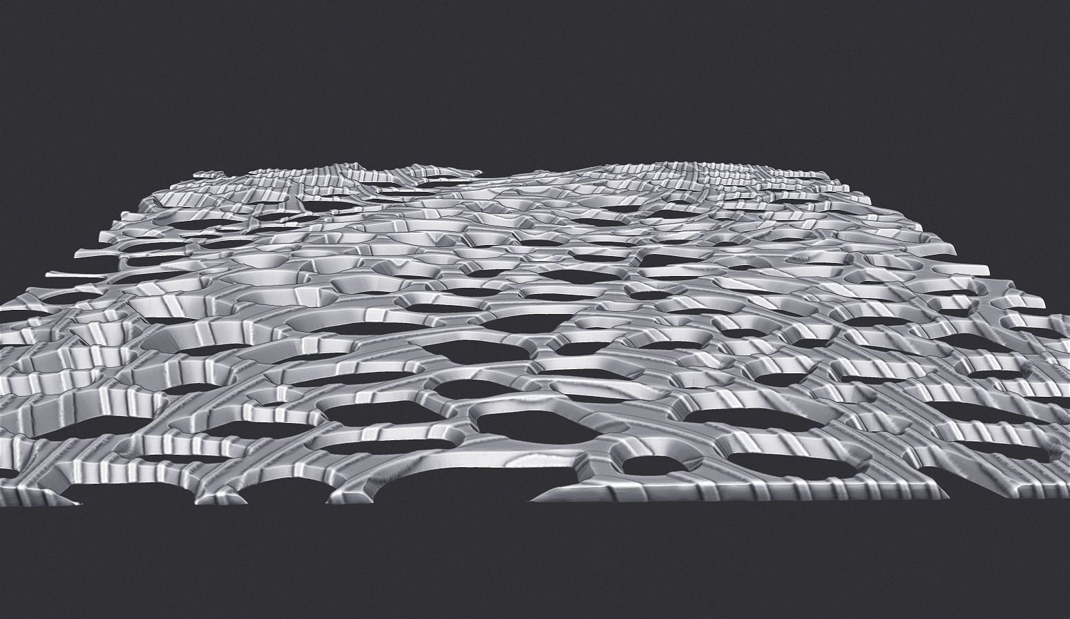 Organic wall hanging 3D print model_8