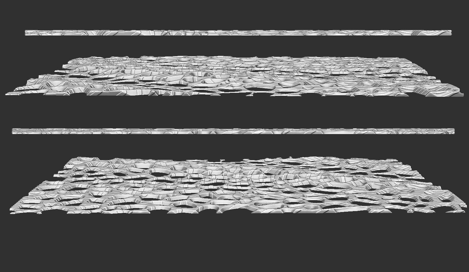 Organic wall hanging 3D print model_6