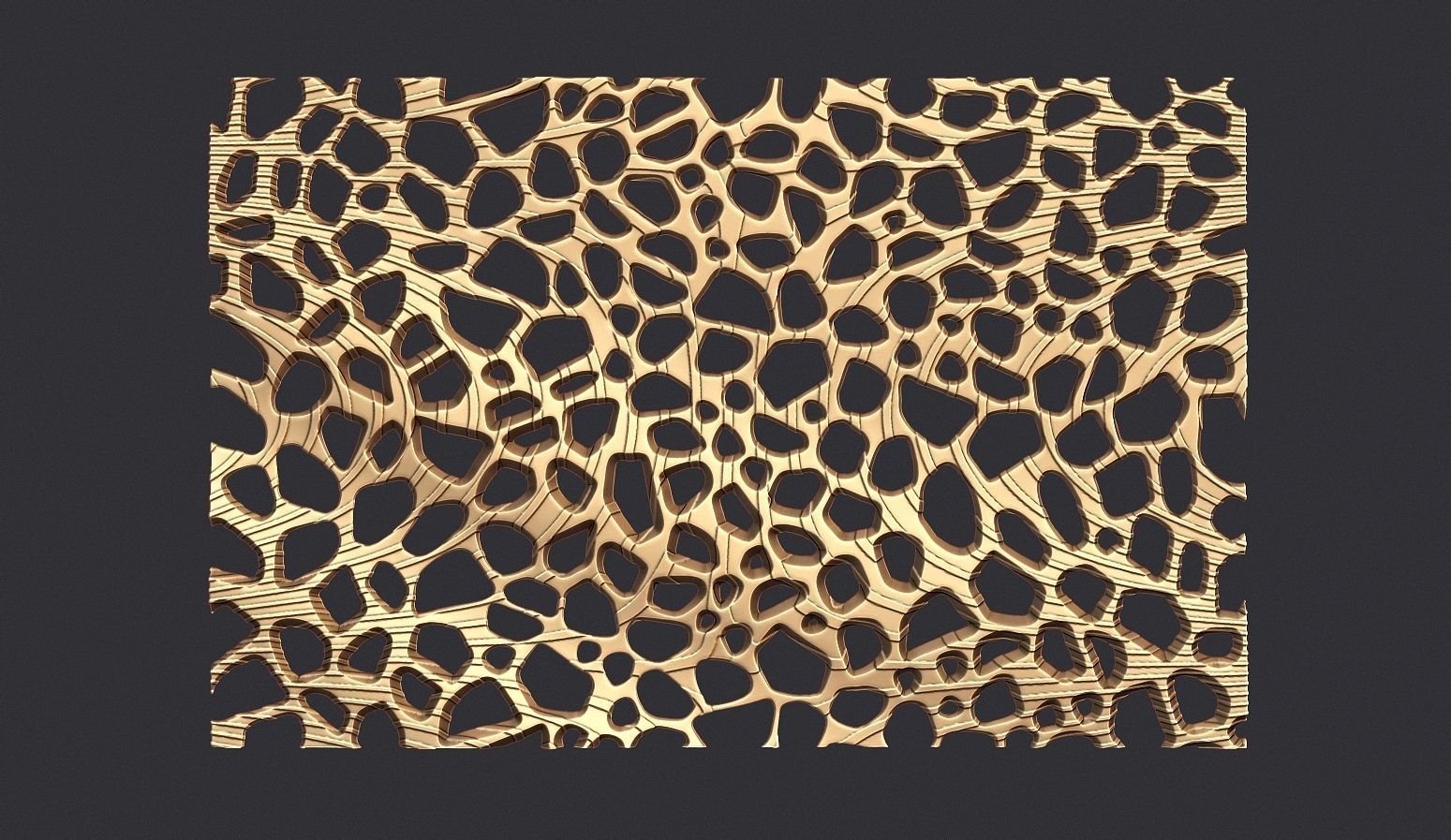 Organic wall hanging 3D print model_14