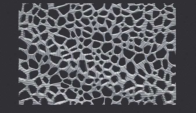 Organic wall hanging 3D print model