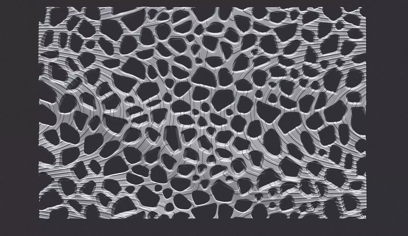 Organic wall hanging 3D print model_0