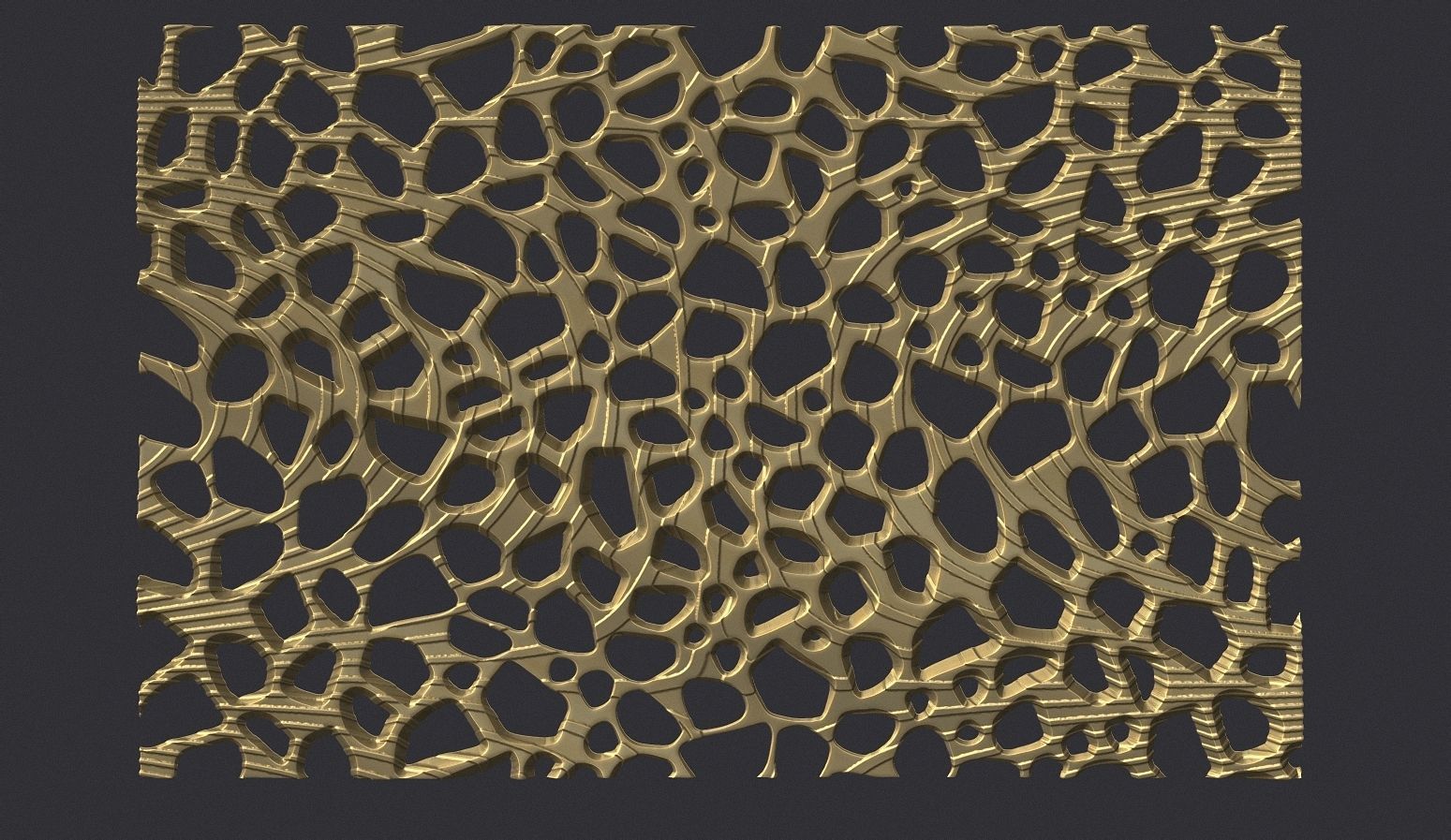 Organic wall hanging 3D print model_1