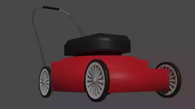 Simple Push Lawn Mower Model