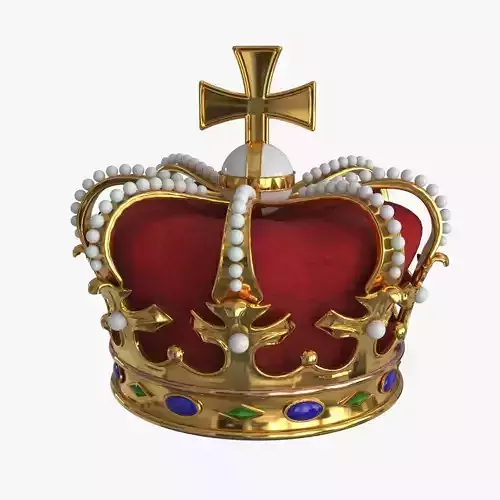 Royal Crown v2 Low-poly 3D model