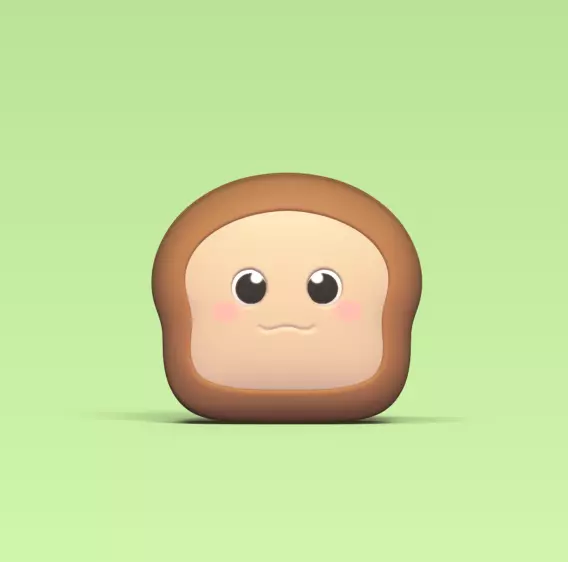 Loaf Bread 3D print model_0