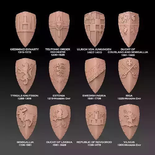 Shield Pack Balticum 3D print model