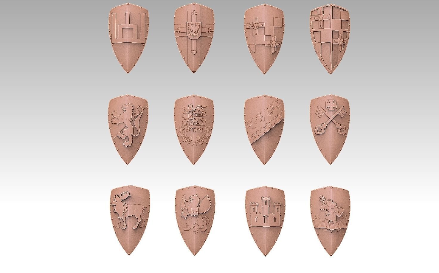 Shield Pack Balticum 3D print model_15