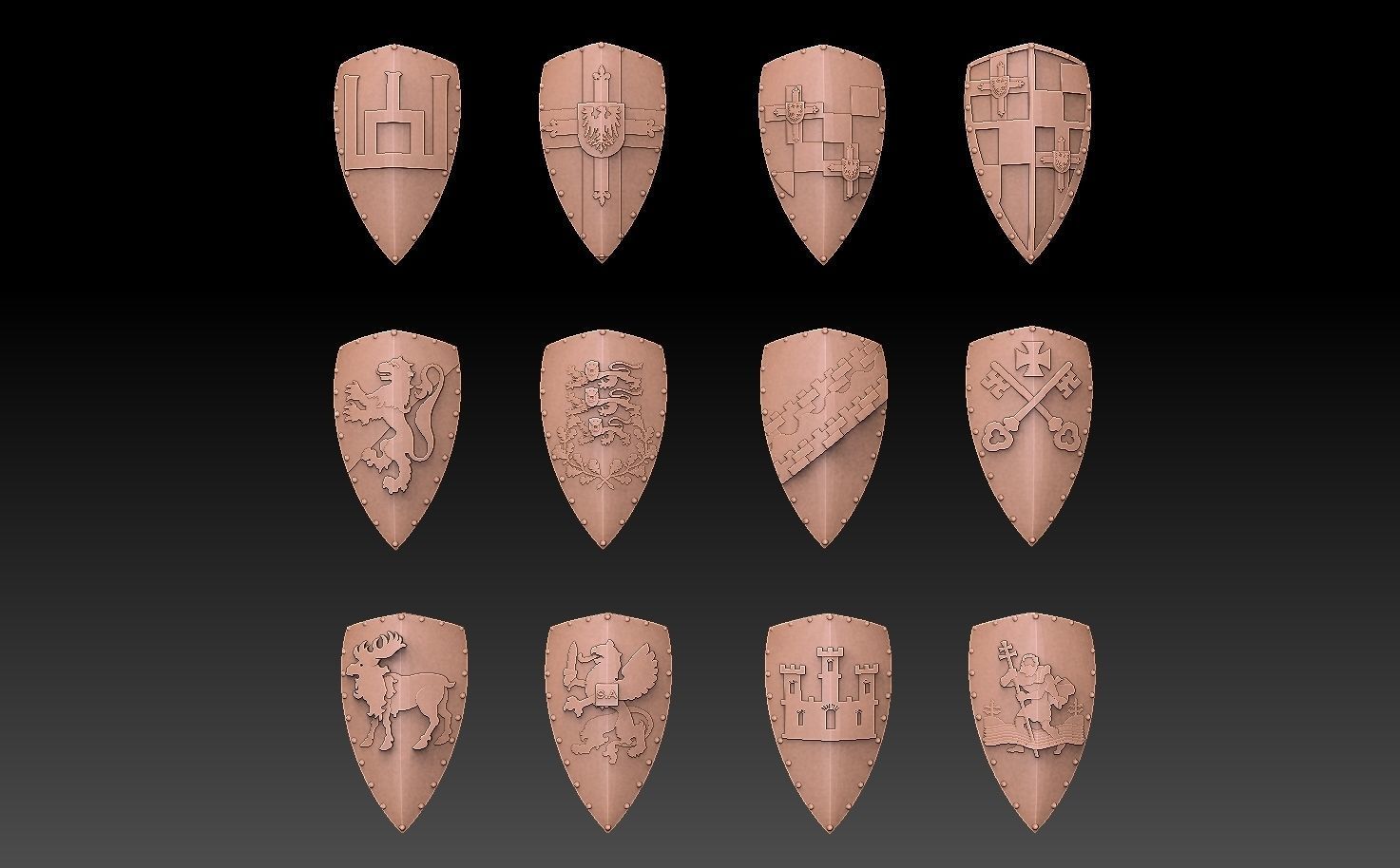 Shield Pack Balticum 3D print model_16