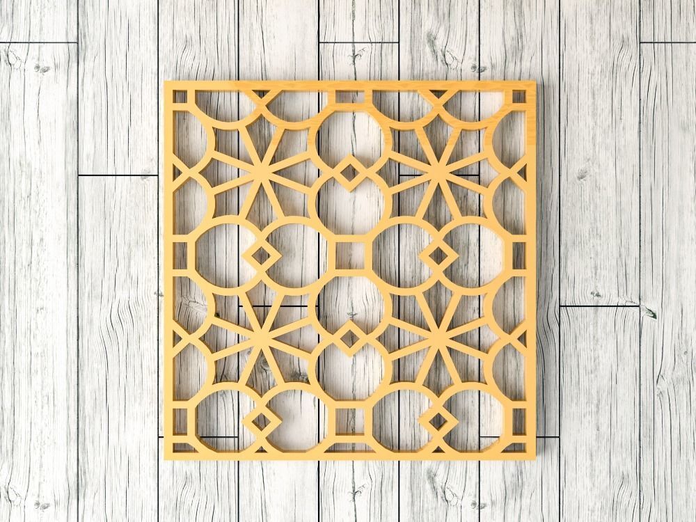 Decorative Panel 11 3D model_2