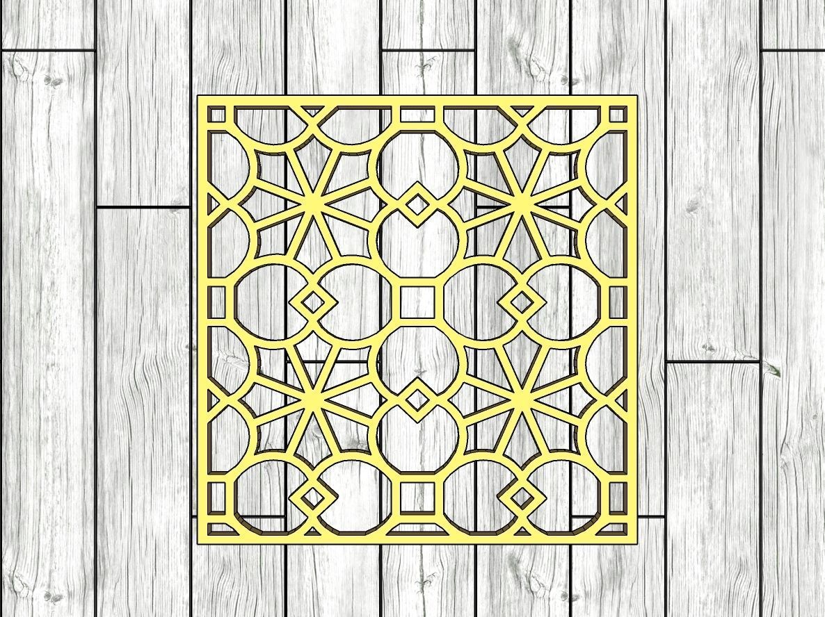 Decorative Panel 11 3D model_8