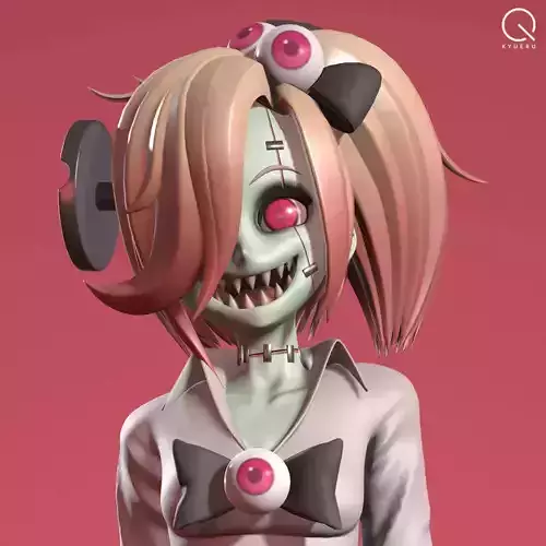 Zombie Girl 3D print model