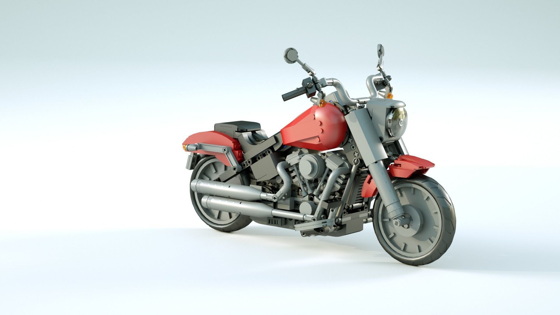 LEGO Motorbike 3D model_4