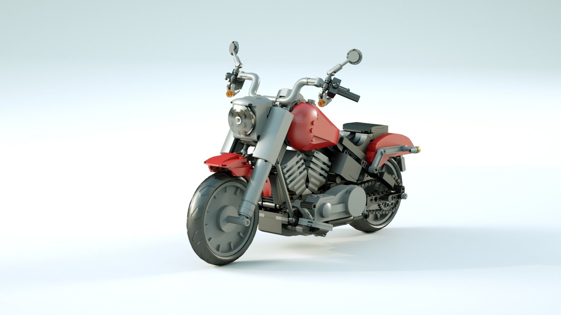 LEGO Motorbike 3D model_1