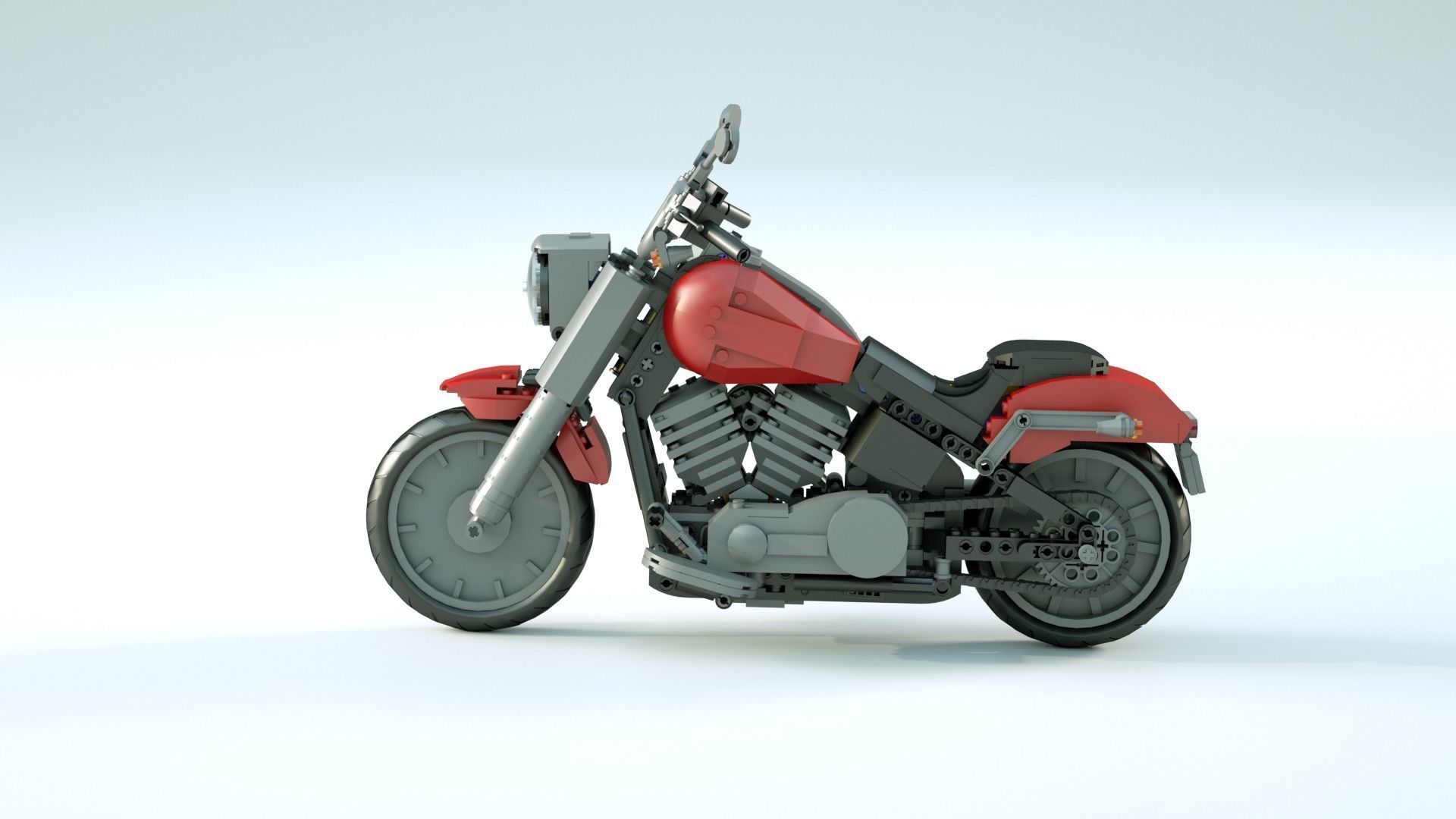 LEGO Motorbike 3D model_2