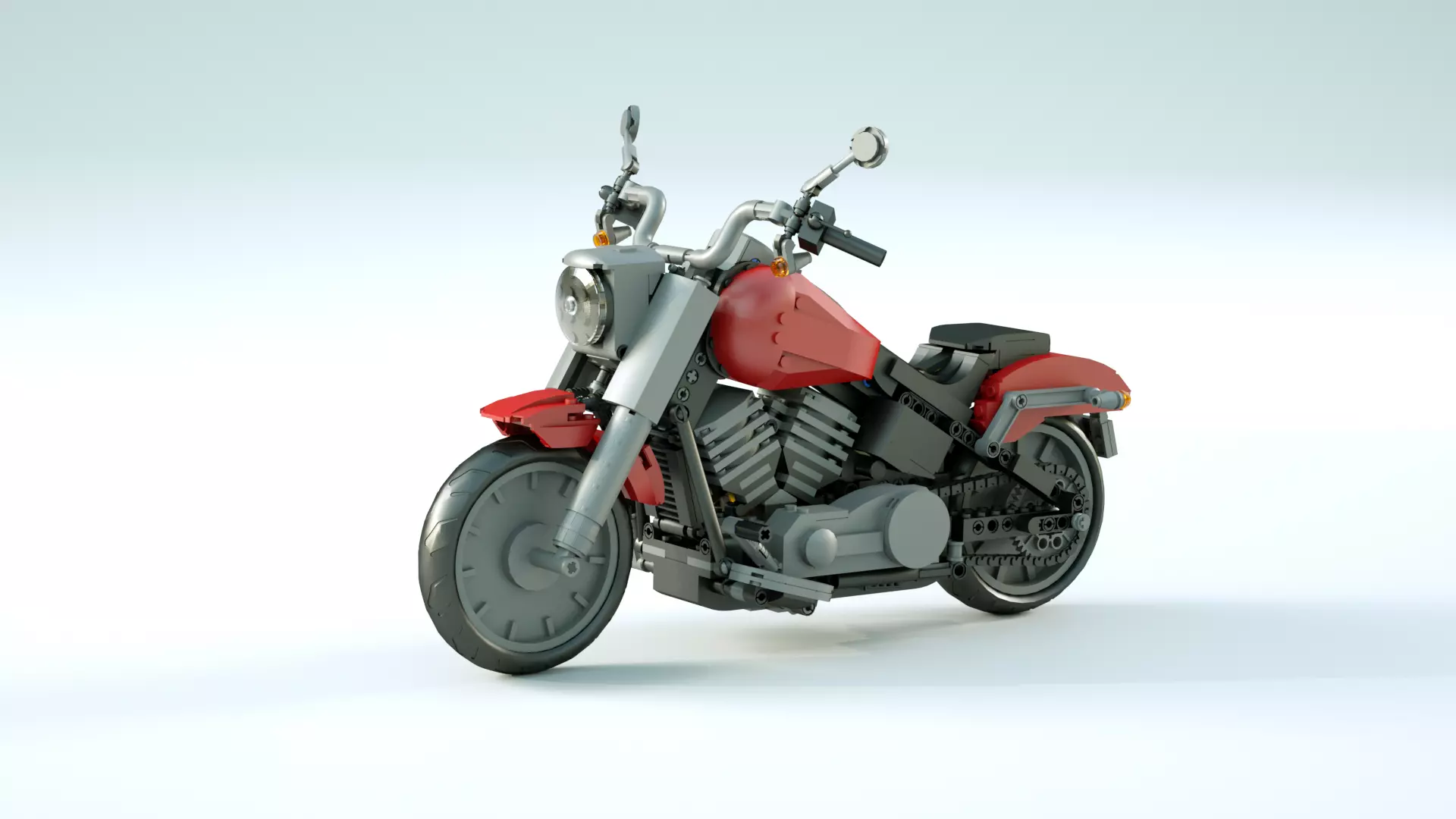 LEGO Motorbike 3D model_0