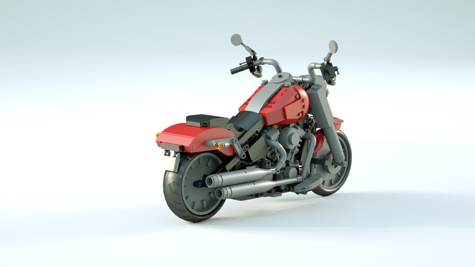 LEGO Motorbike 3D model_3