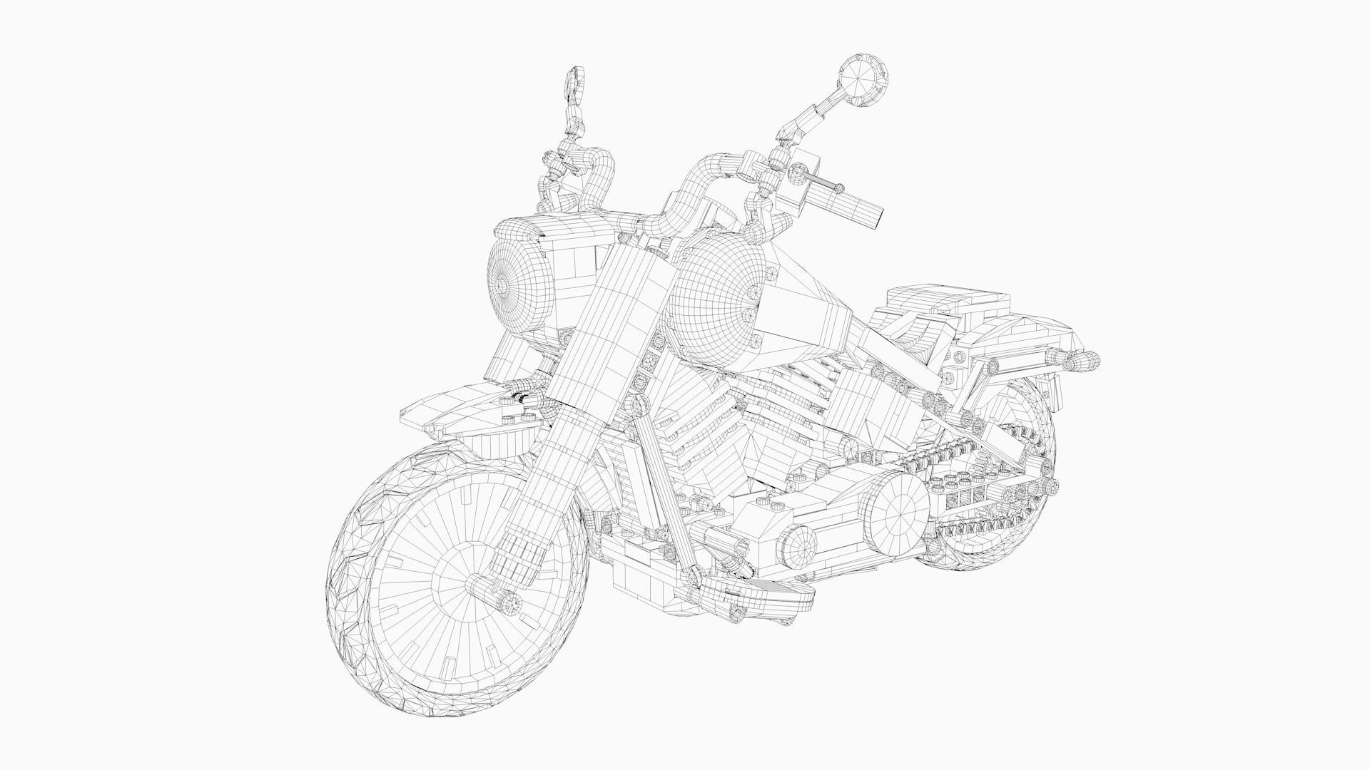 LEGO Motorbike 3D model_5