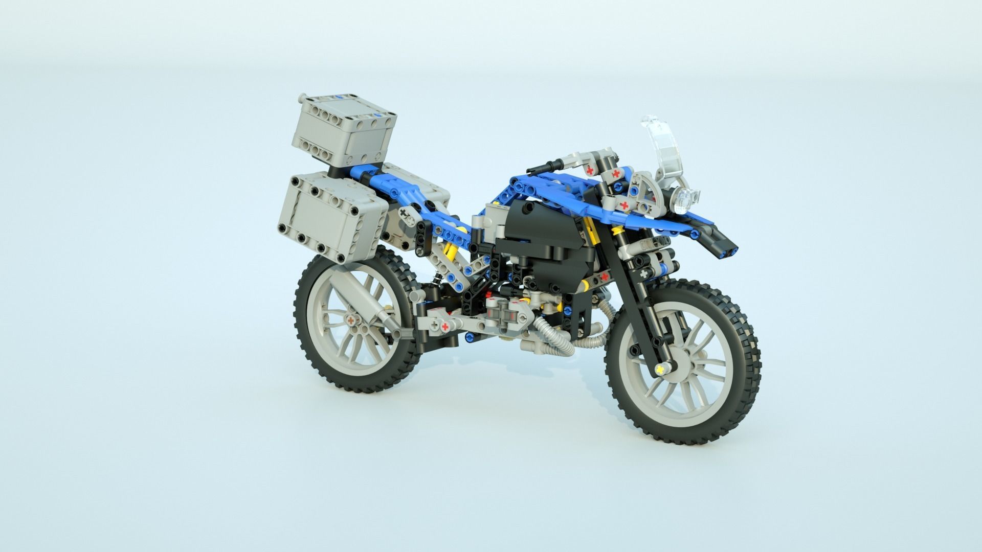 LEGO motorcycle 3D model_4