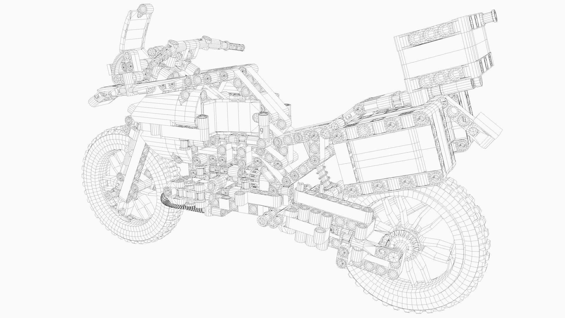LEGO motorcycle 3D model_6