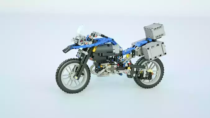 LEGO motorcycle 3D model