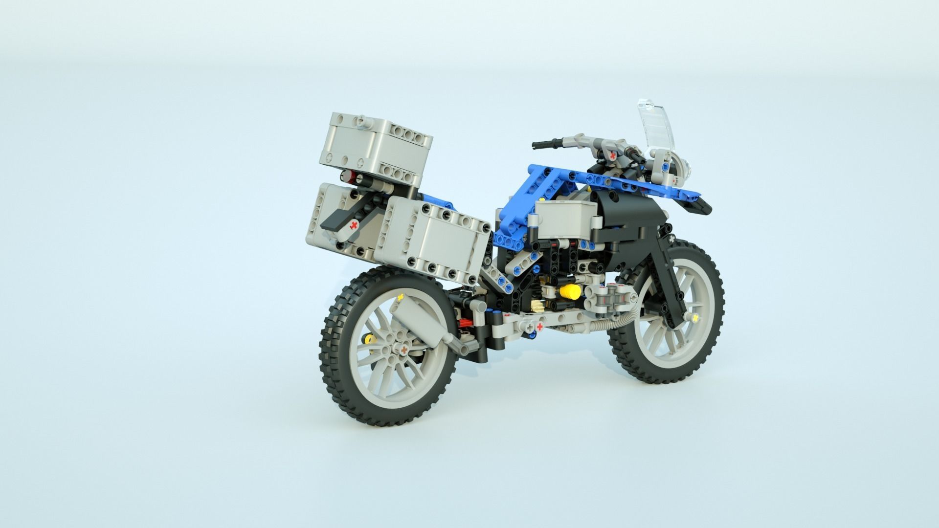 LEGO motorcycle 3D model_3