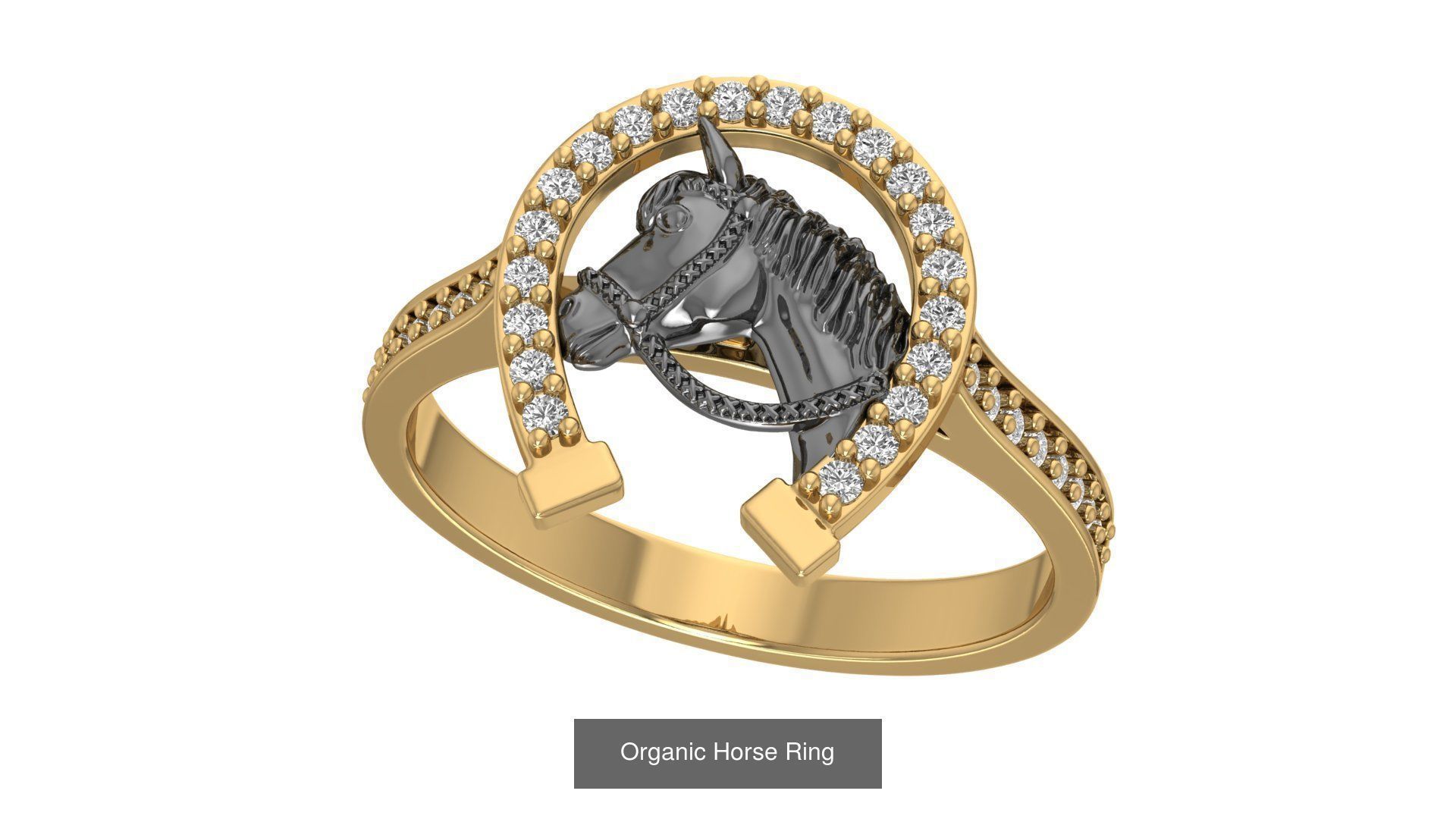 Horse collection in horseshoe with diamonds _4