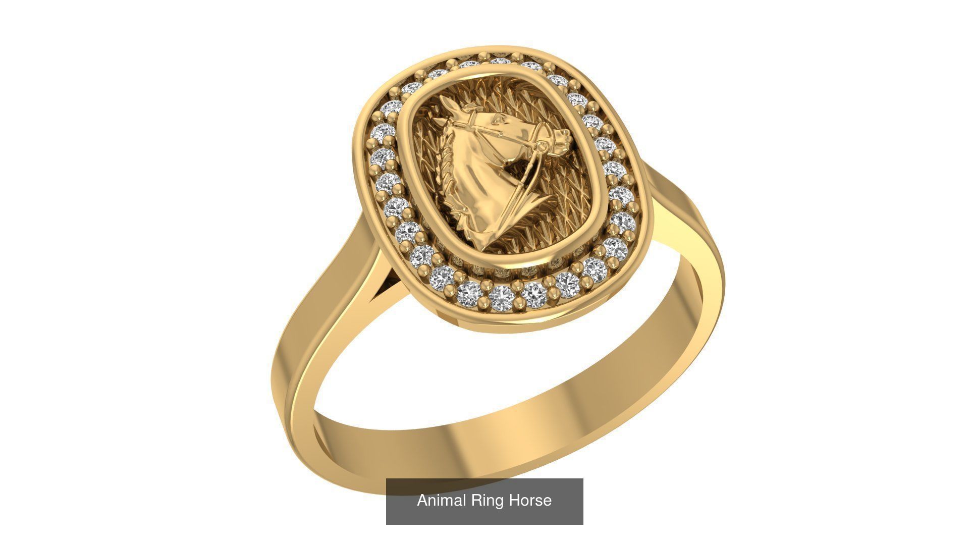 Horse collection in horseshoe with diamonds _3