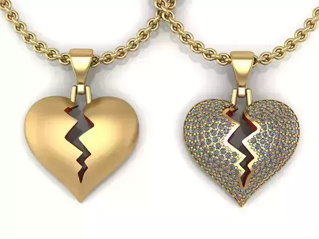 Broken Heart 3D print model