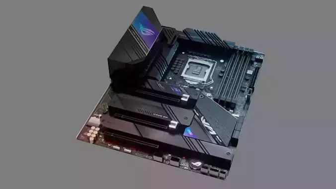 Mother Board - Low Poly Low-poly 3D model