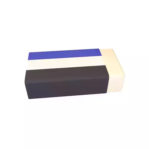 Eraser v1 002 Low-poly 3D model