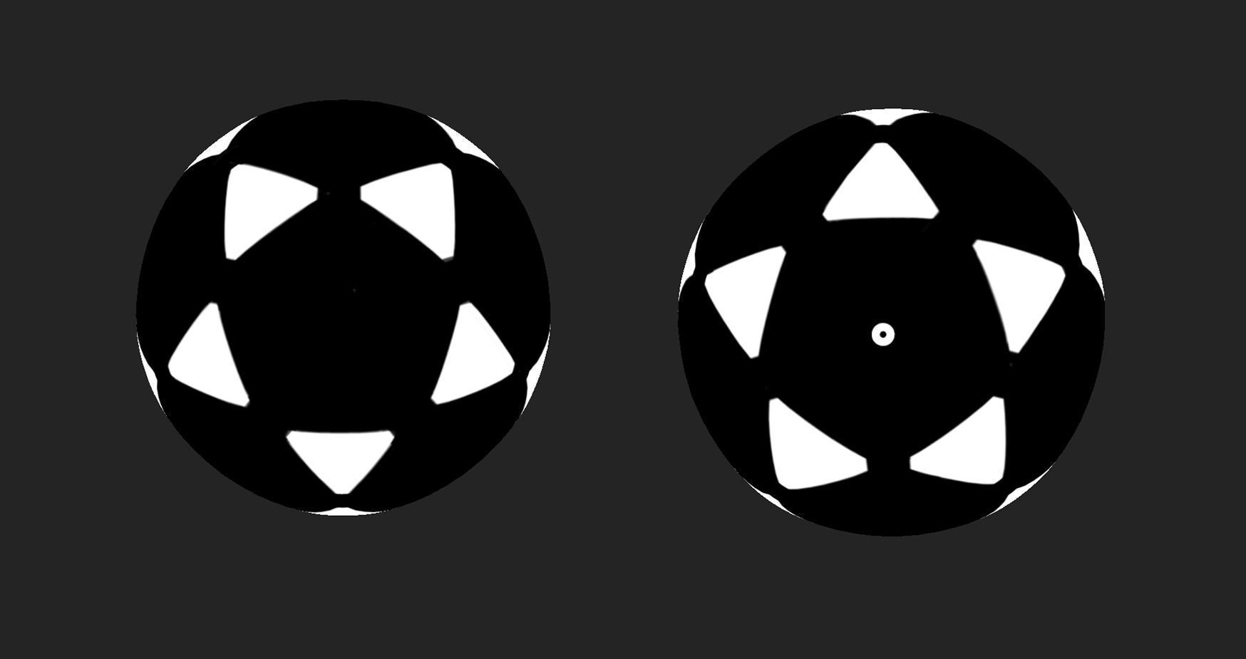 Star Shape Soccer Ball 3D model_5