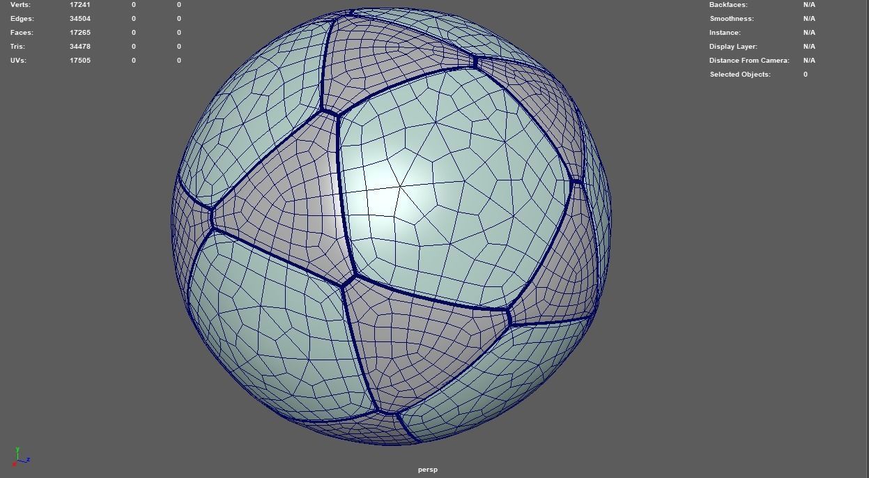 Star Shape Soccer Ball 3D model_4