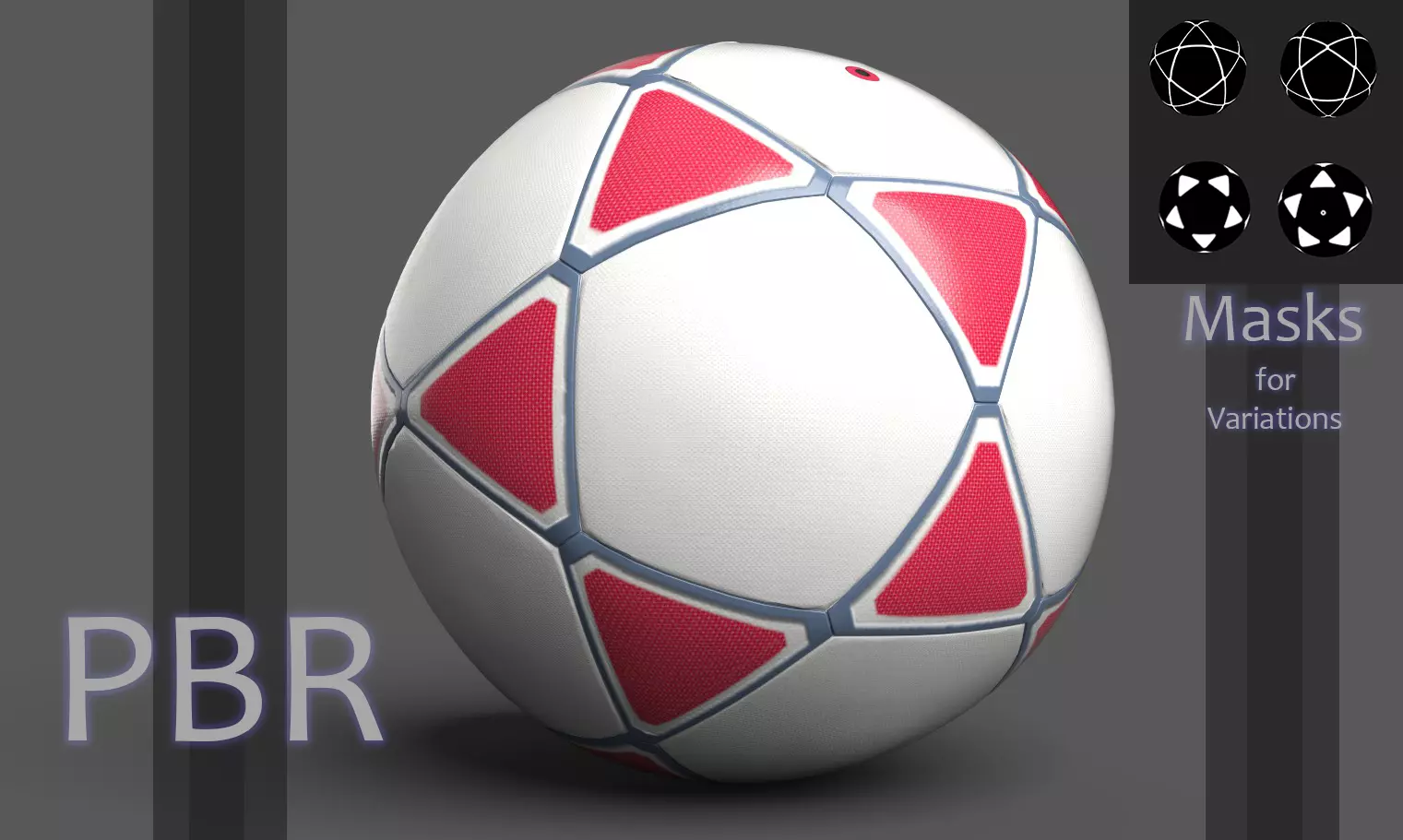 Star Shape Soccer Ball 3D model_0
