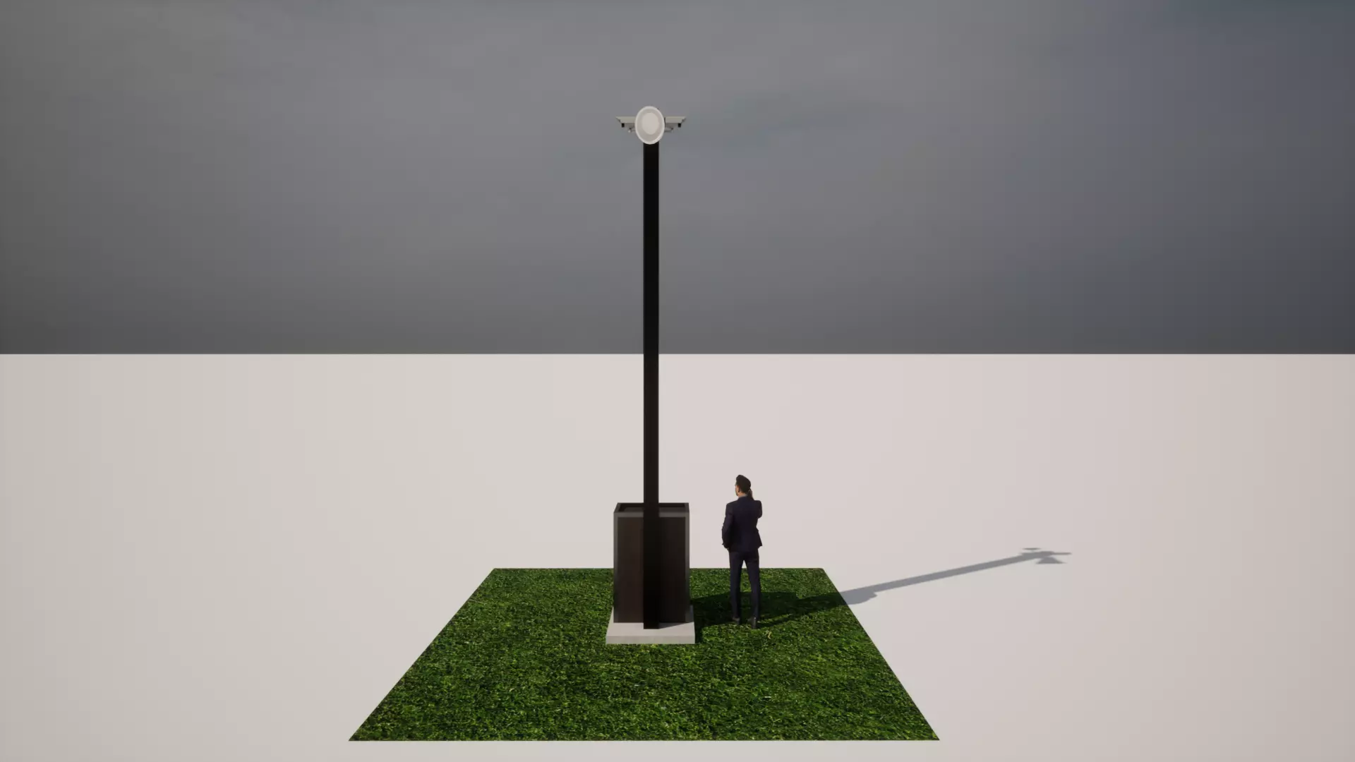 Security Pole 3D model_0