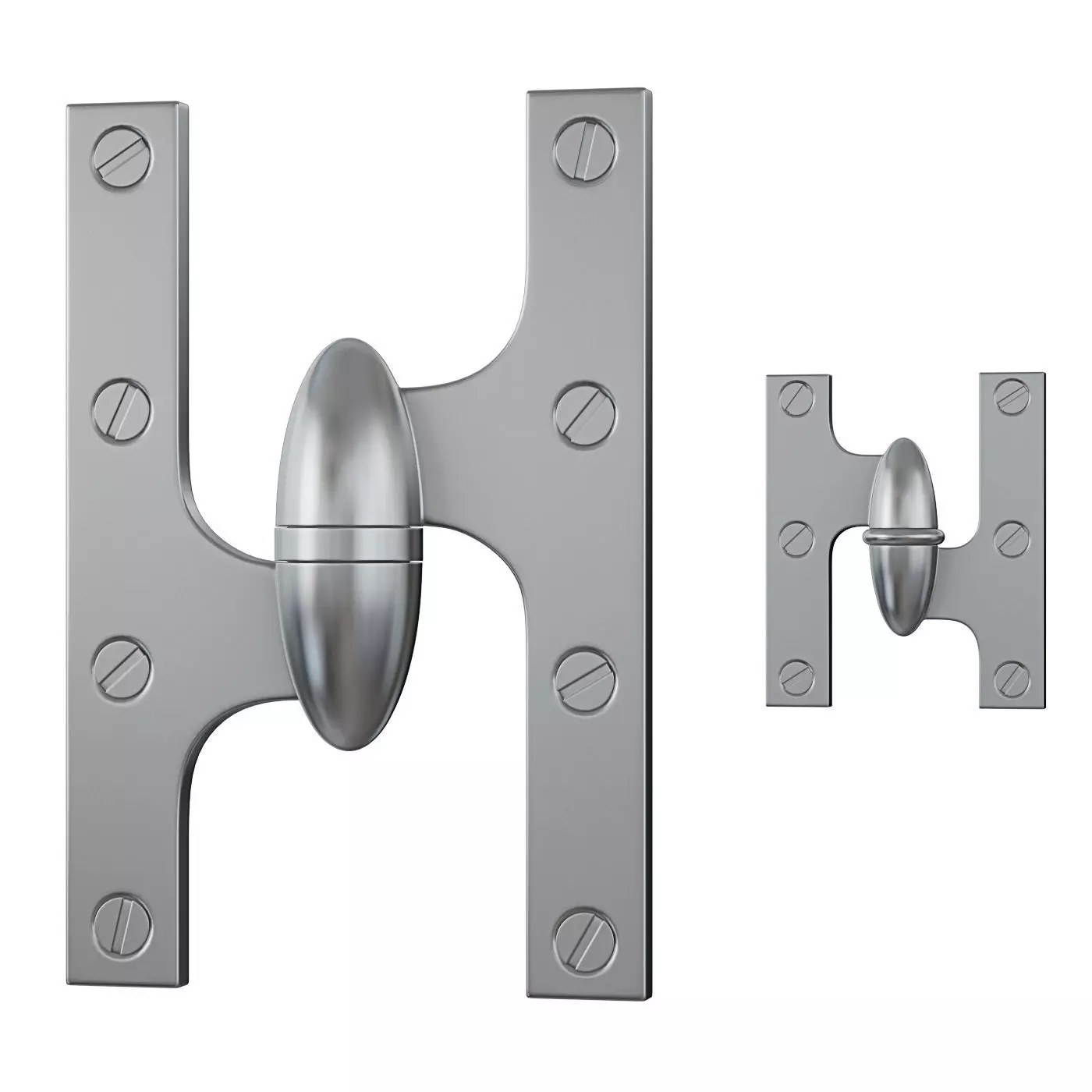 Nanz door hinges Low-poly 3D model_0