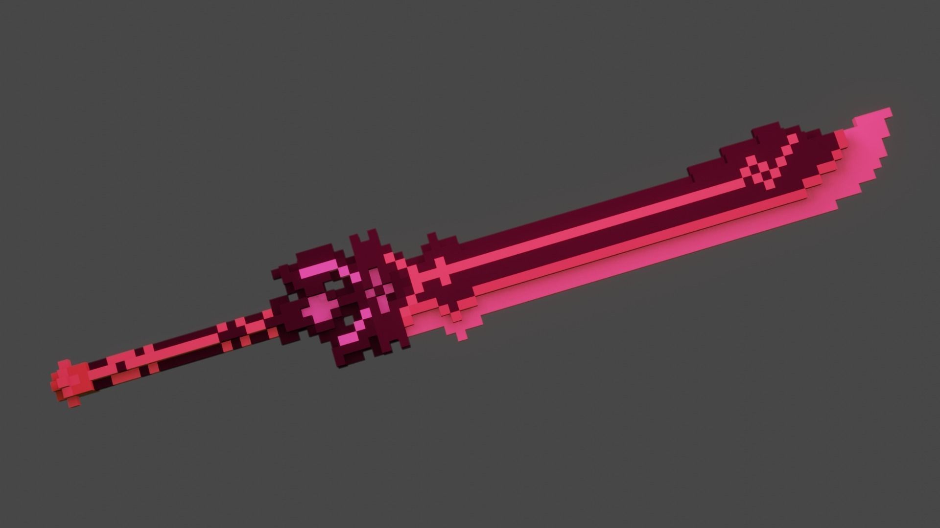 Genshin Sword Low-poly 3D model_1