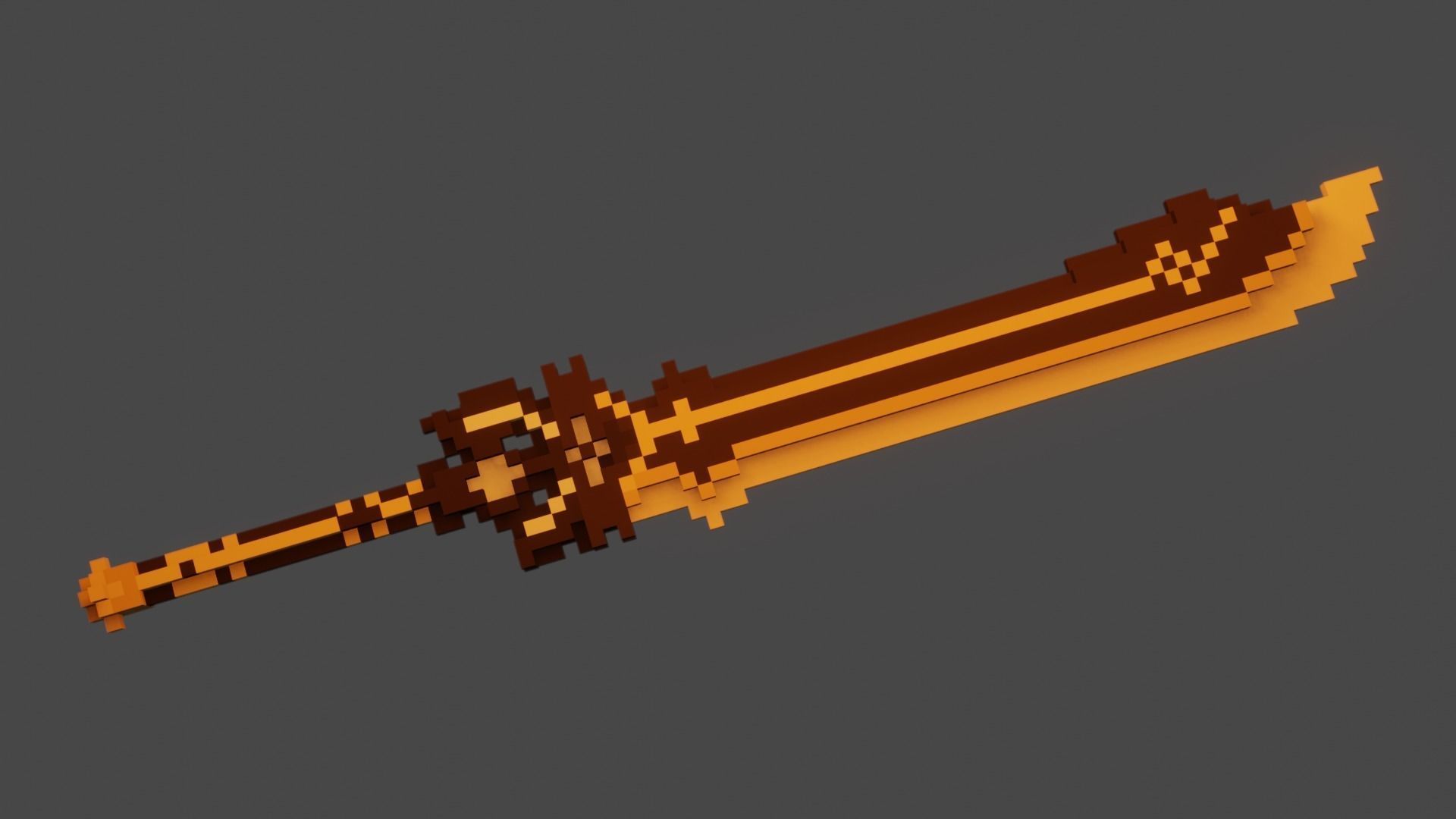 Genshin Sword Low-poly 3D model_3