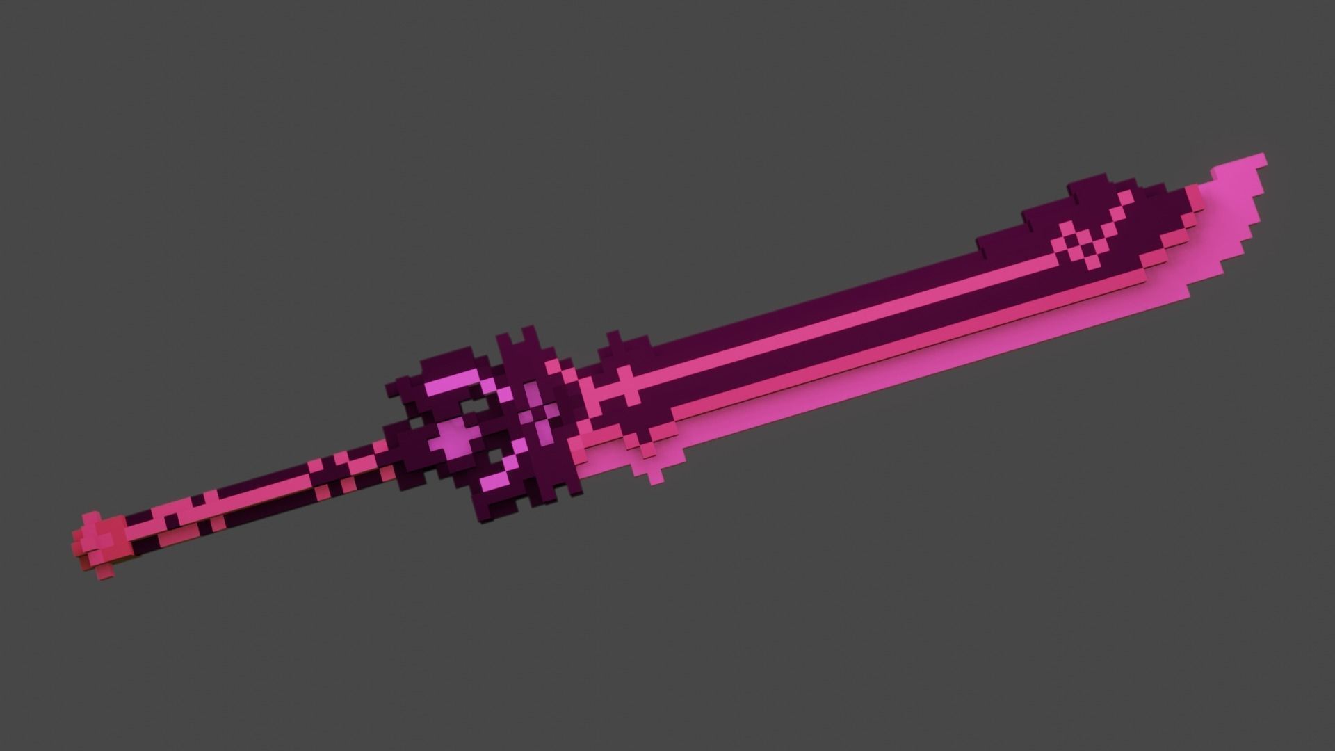 Genshin Sword Low-poly 3D model_2