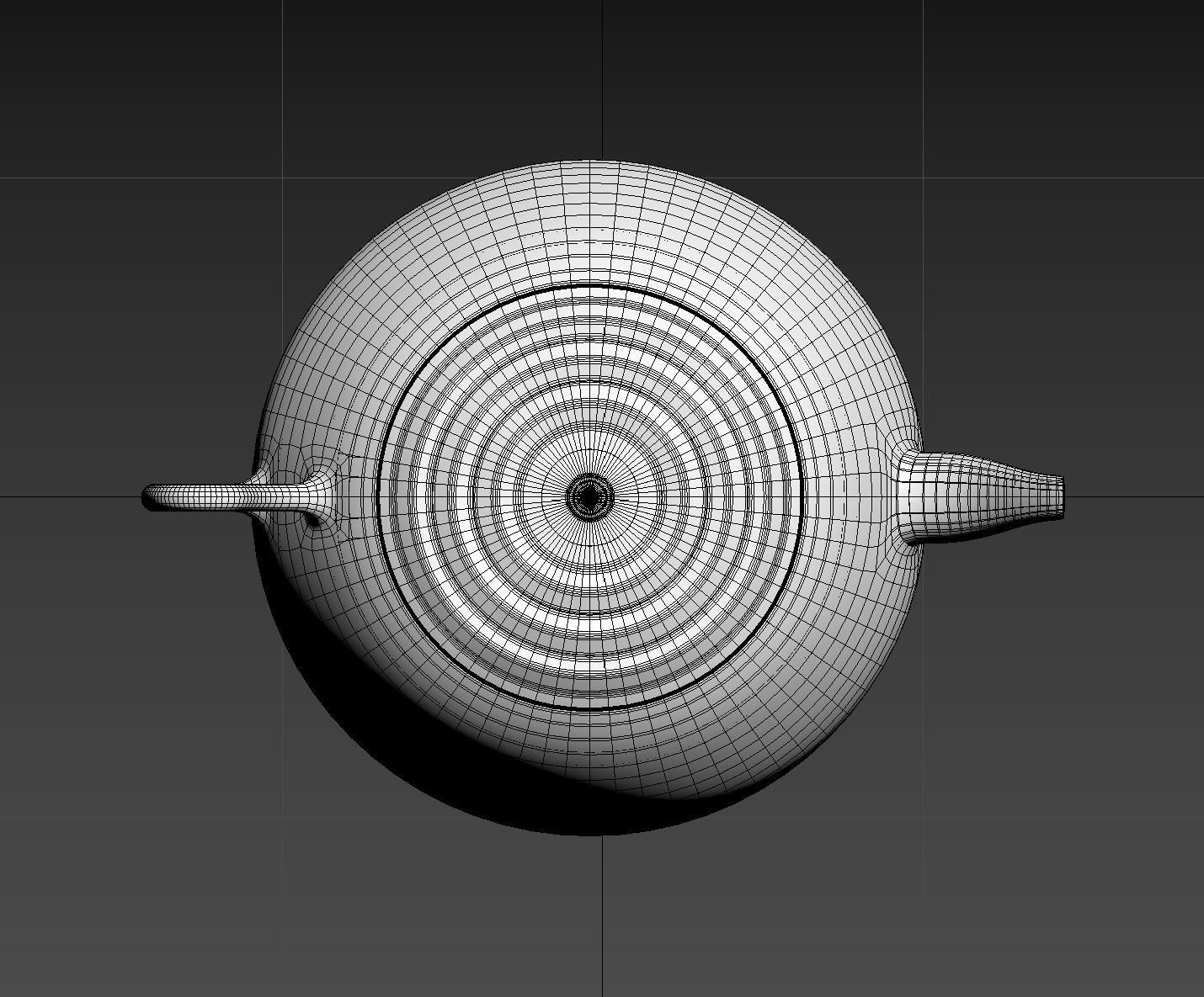 White ceramic teapot Free 3D model_9