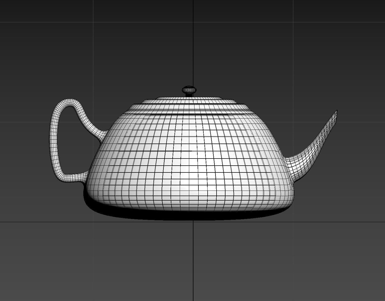 White ceramic teapot Free 3D model_3